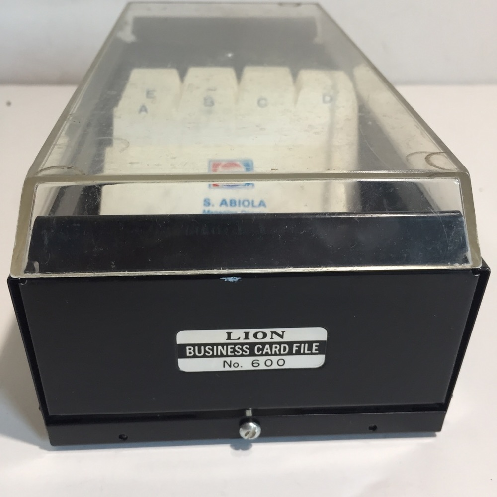 Vintage MCM metal file box Japan